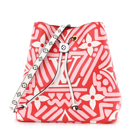 Louis Vuitton Monogram Giant Crafty NeoNoe MM Rouge Rose Creme 1 of 9