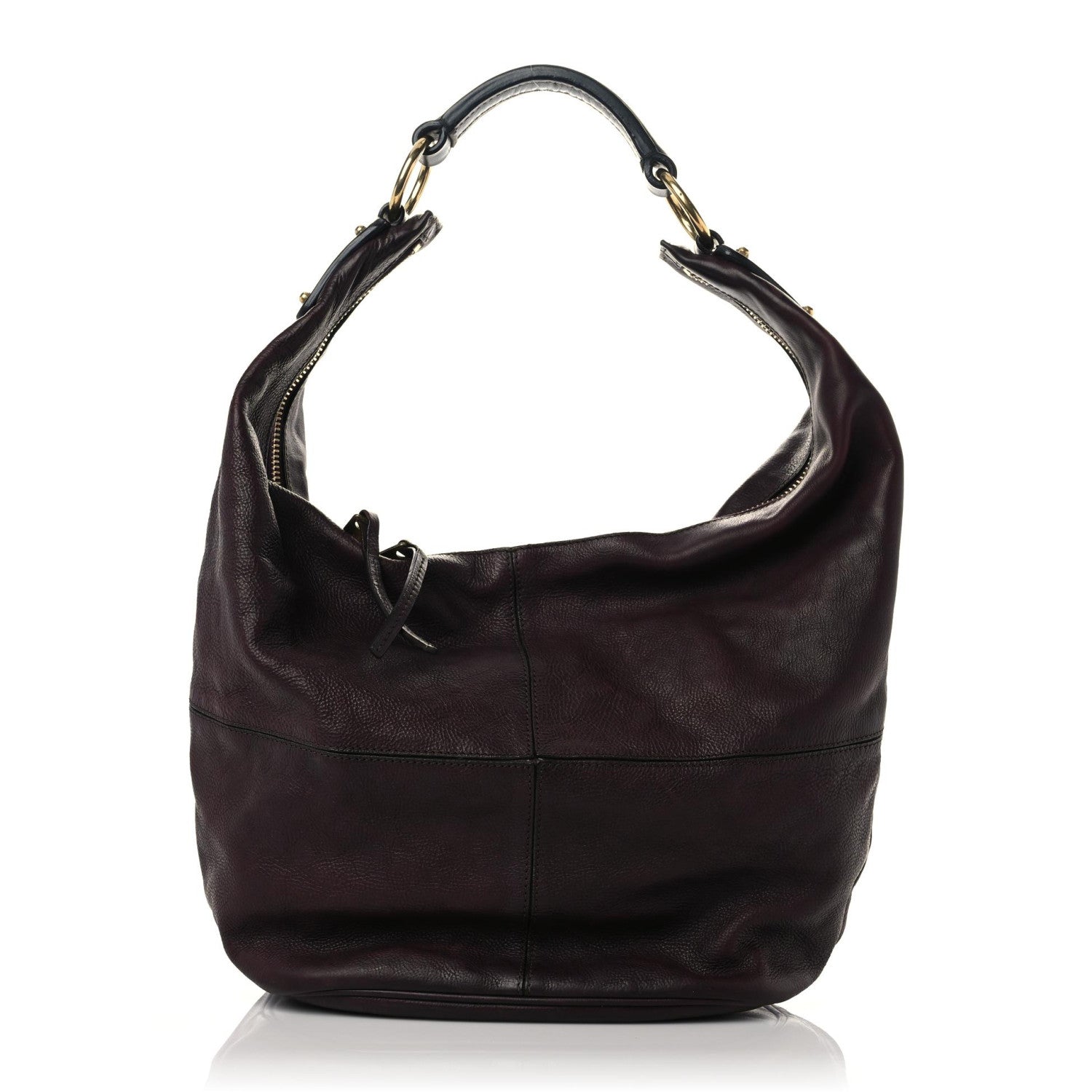 Celine Calfskin Hobo Burgundy 1 of 18