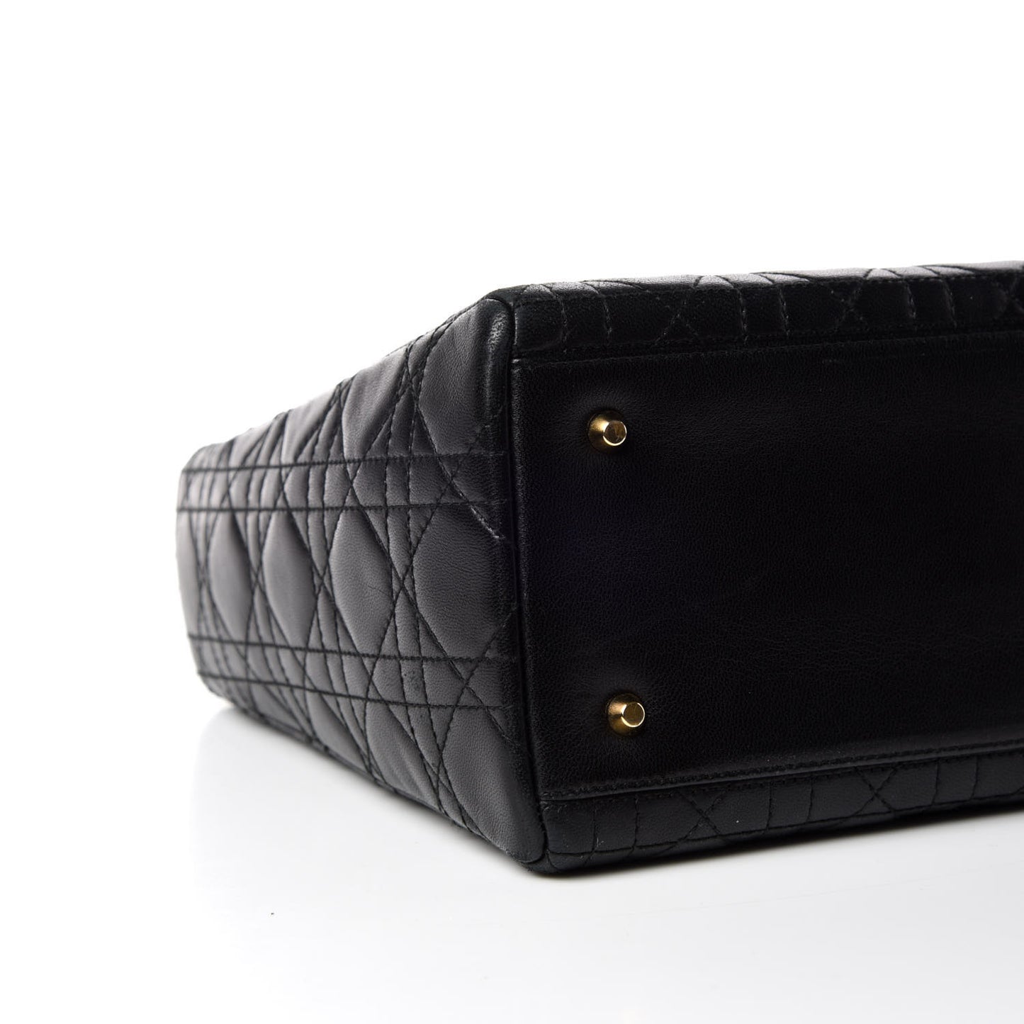 Lambskin Cannage Medium Lady Dior Black