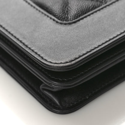 Chanel Caviar Quilted Vintage Mademoiselle Wallet On Chain WOC Black 8 of 10