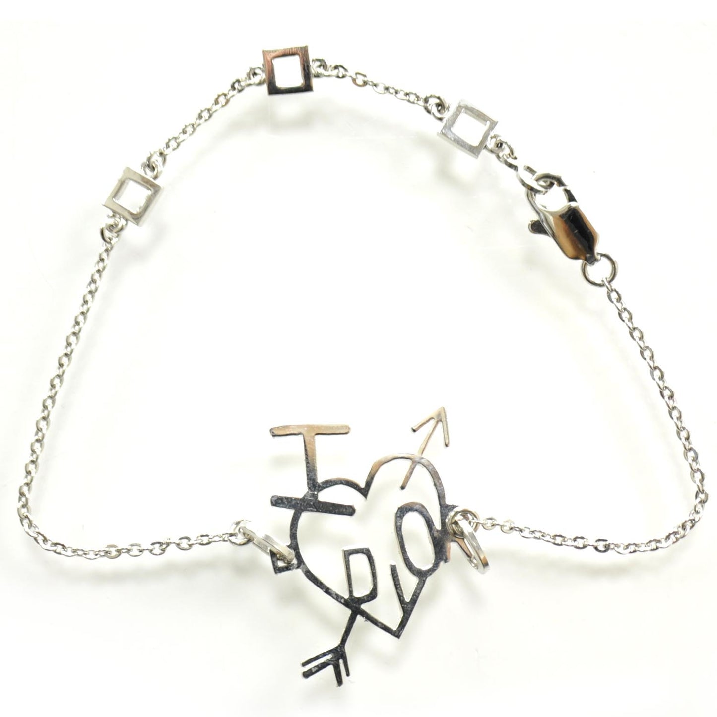 Love Heart Bracelet Silver