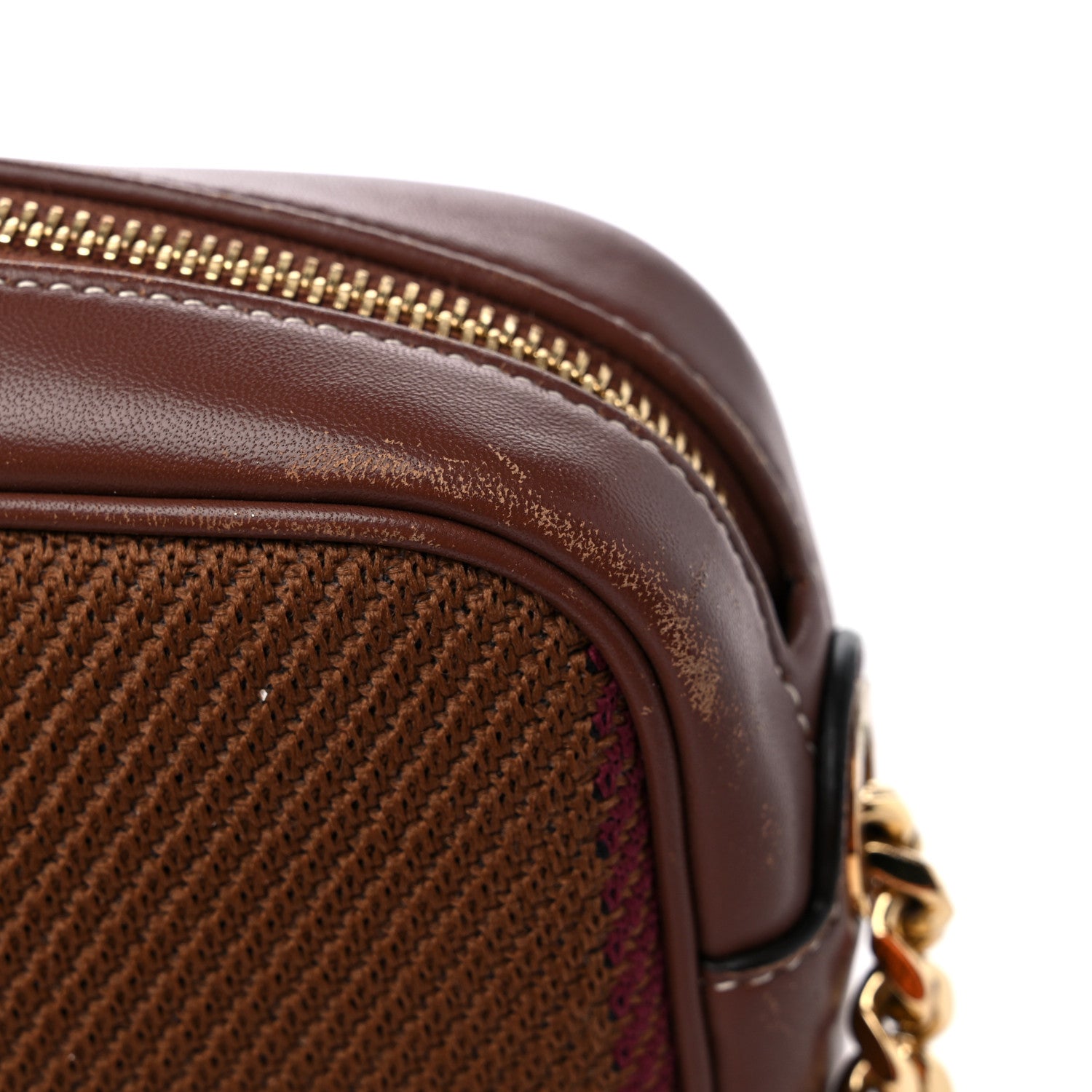 Burberry Calfskin Check Small Lola Camera Bag Dark Birch Brown 14 of 14