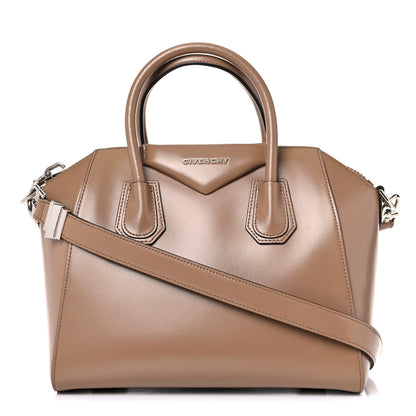 Givenchy Shiny Lord Calfskin Small Antigona Dark Beige 1 of 18