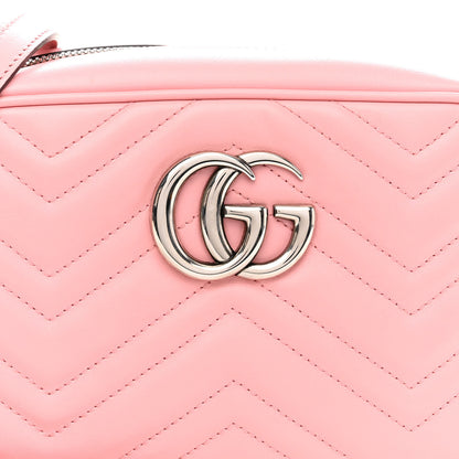 Gucci Calfskin Matelasse Small GG Marmont Chain Shoulder Bag Wild Rose 8 of 10