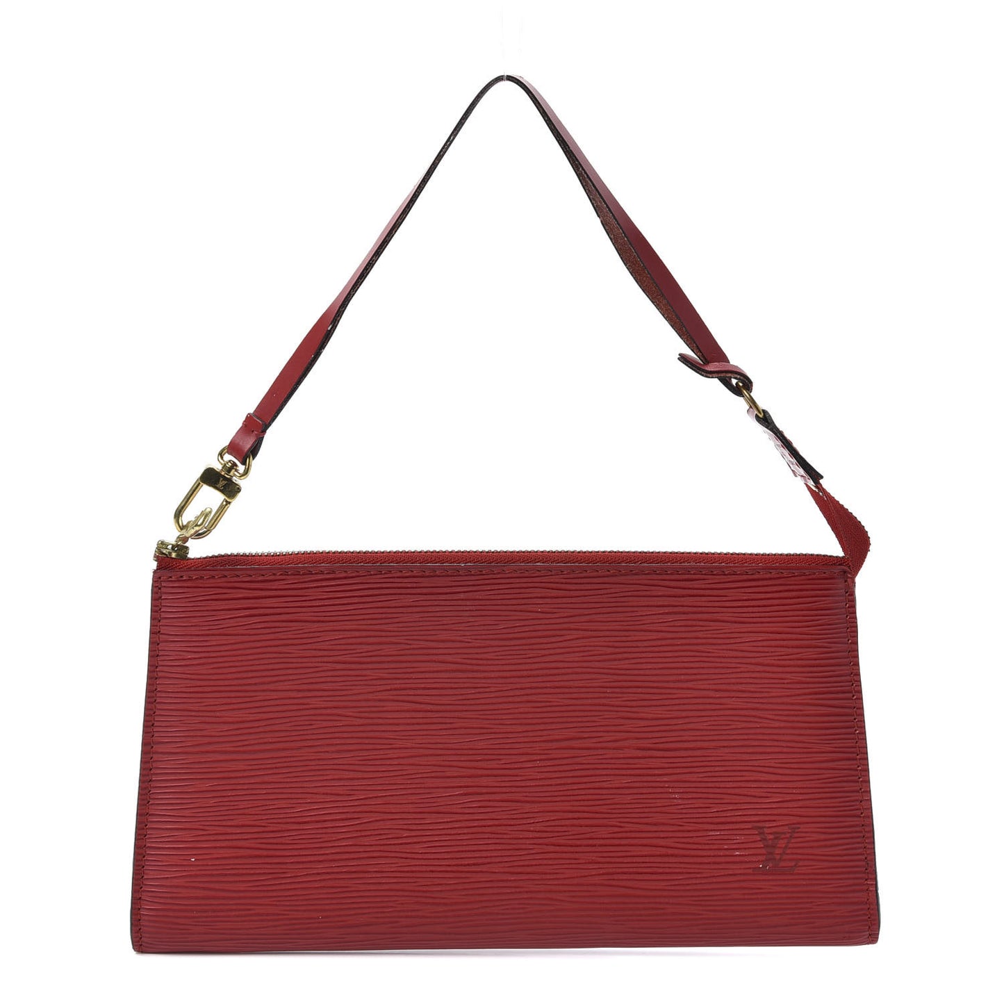 Epi Pochette Accessories 24 Castillan Red