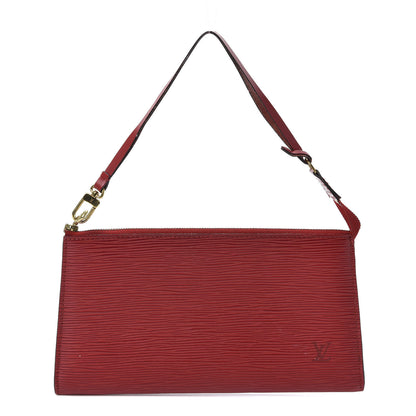 Louis Vuitton Epi Pochette Accessories 24 Castillan Red 1 of 10