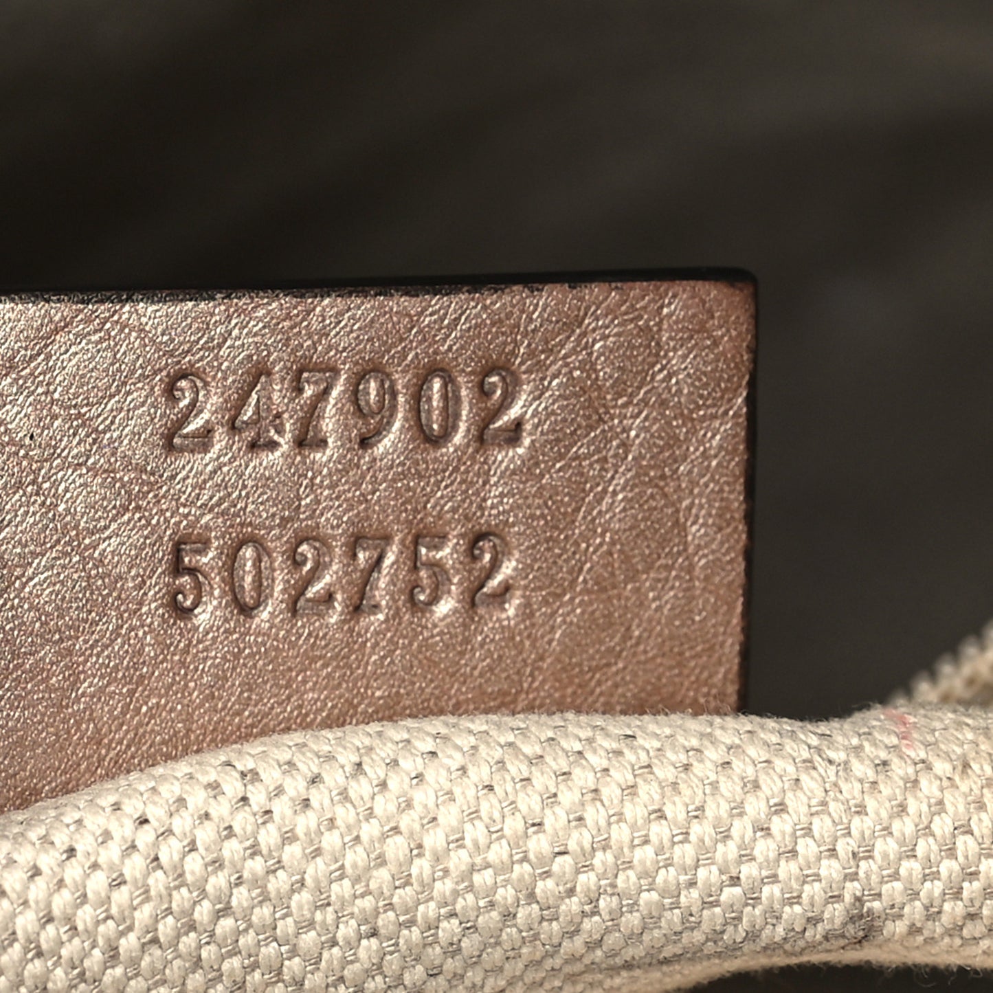 Metallic Calfskin Medium Sukey Top Handle Bag Beige