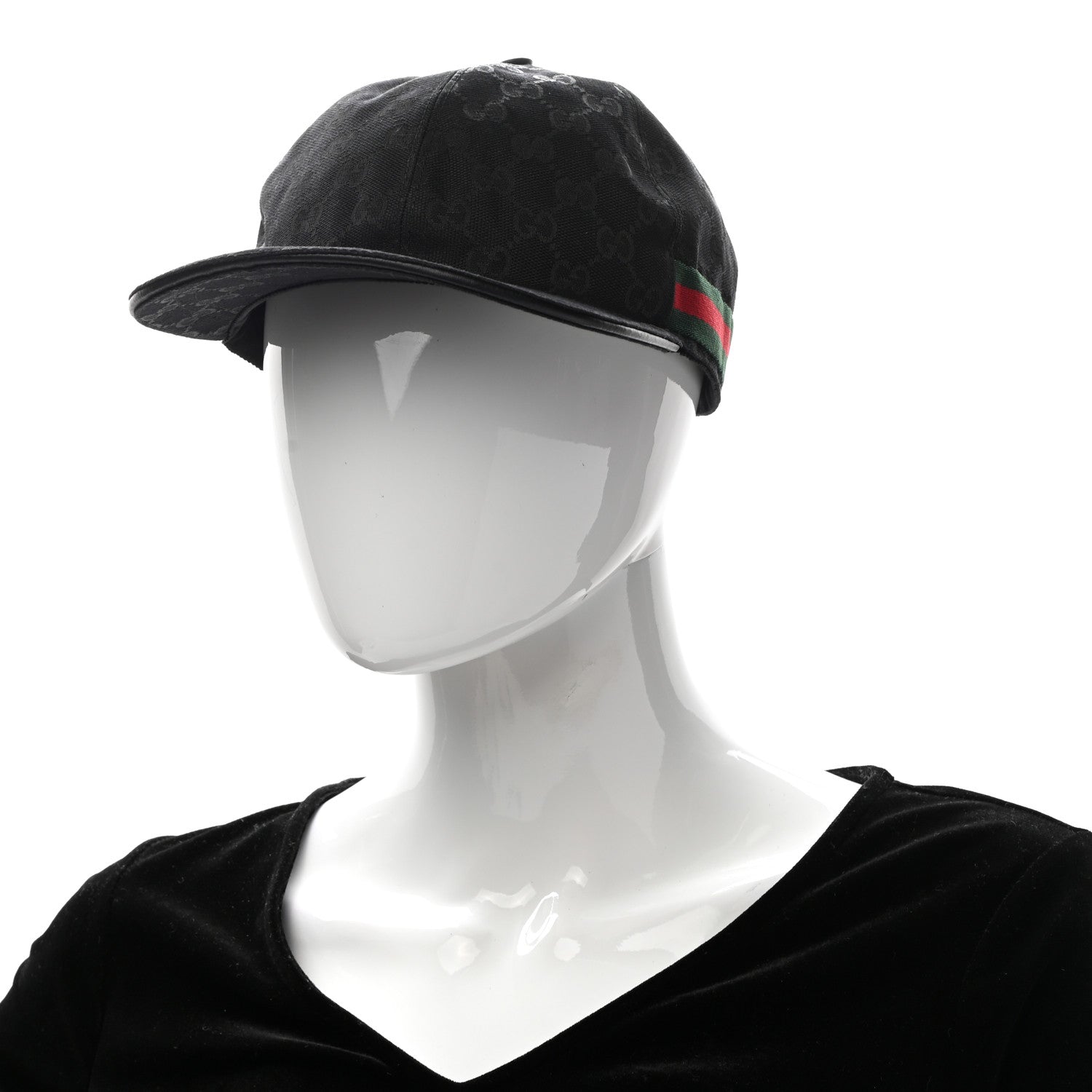 Gucci Monogram Web Baseball Hat M Black 2 of 10