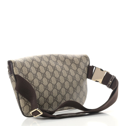 Gucci GG Supreme Monogram Belt Bag Dark Brown 3 of 10