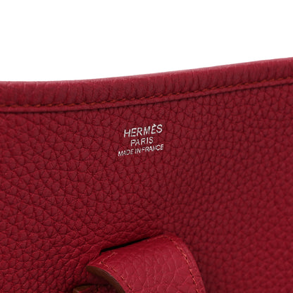 Hermes Taurillon Clemence Evelyne III GM Rouge H 6 of 10