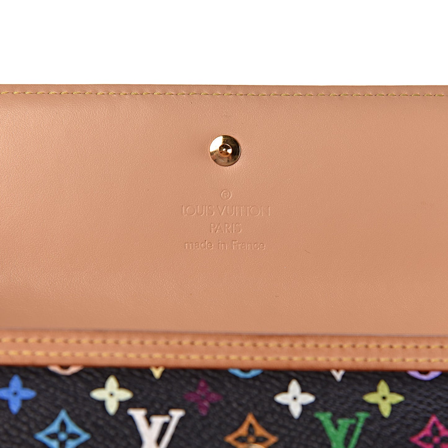 Monogram Multicolor Porte Tresor International Wallet Black