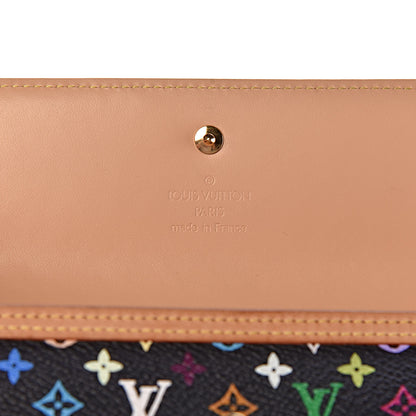 Louis Vuitton Monogram Multicolor Porte Tresor International Wallet Black 6 of 12