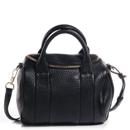 Alexander Wang Pebbled Leather Rockie Black w Pale Gold Hardware 1 of 7