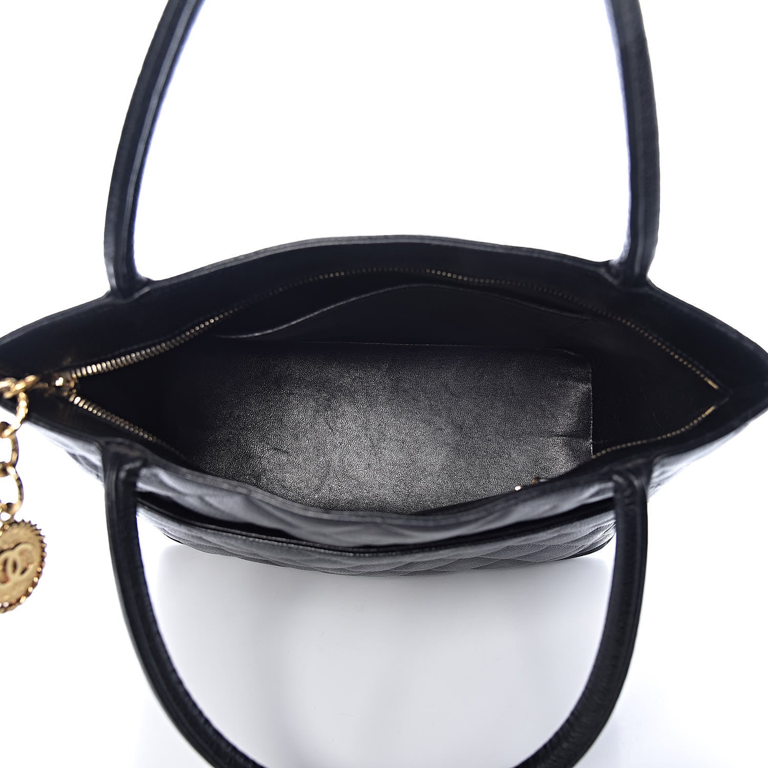 Chanel Caviar Quilted Medallion Tote Black 5 of 9