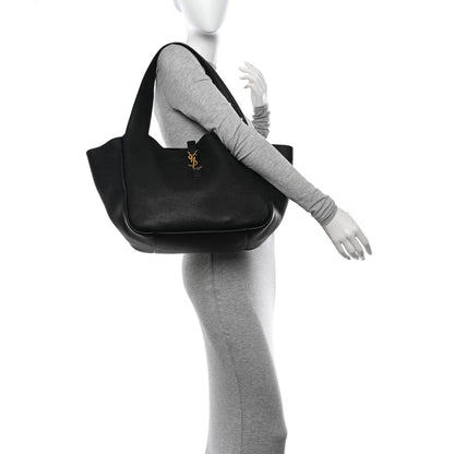 Saint Laurent Grained Deerskin Bea Tote Black 2 of 10