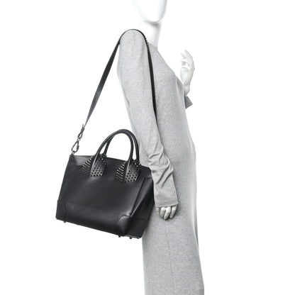 Christian Louboutin Grained Calfskin Spike Large Eloise Tote Black 2 of 14