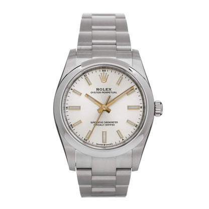 Rolex Stainless Steel 34mm Oyster Perpetual Watch Silver 124200 1 of 5