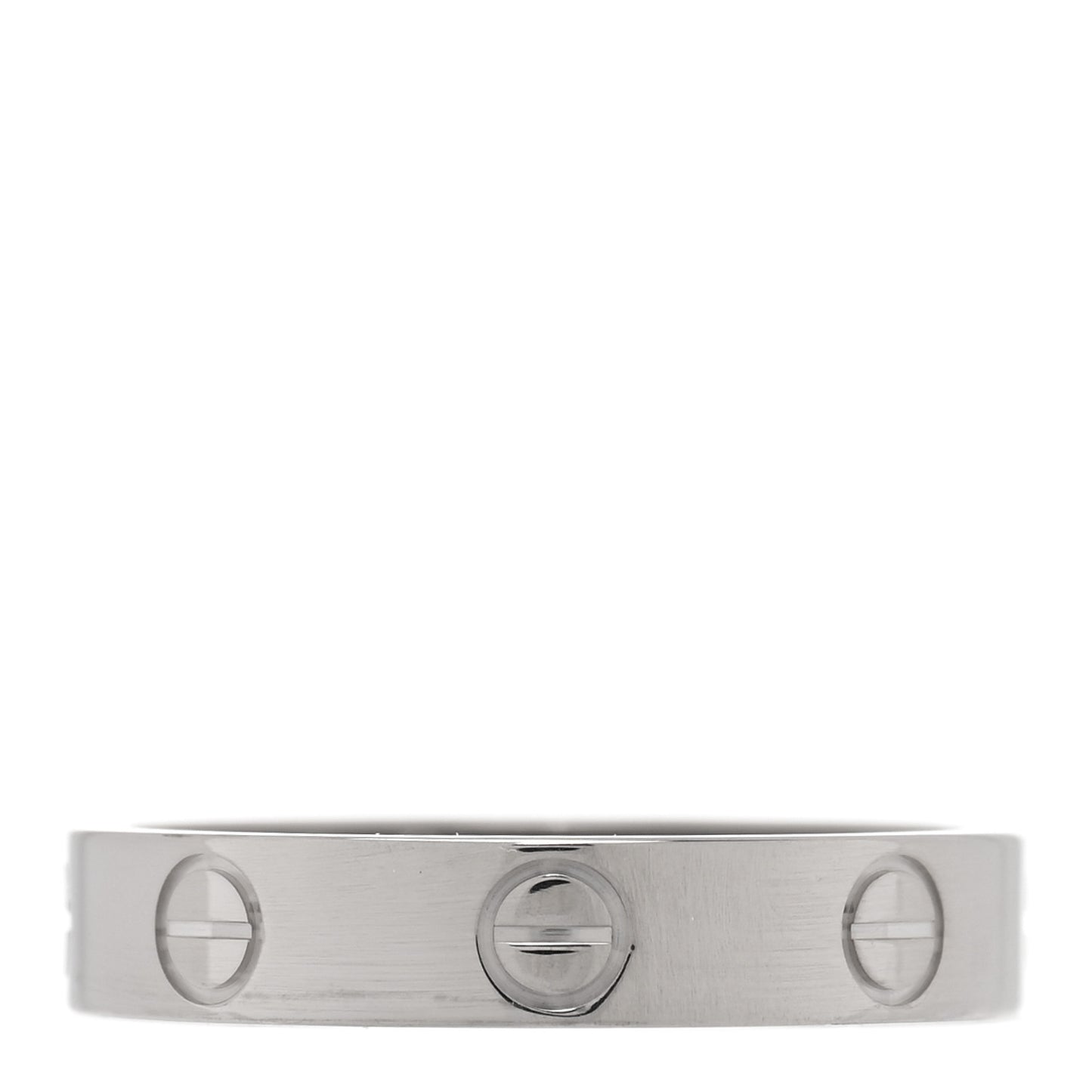 18K White Gold 3.5mm LOVE Wedding Band Ring 51 5.75