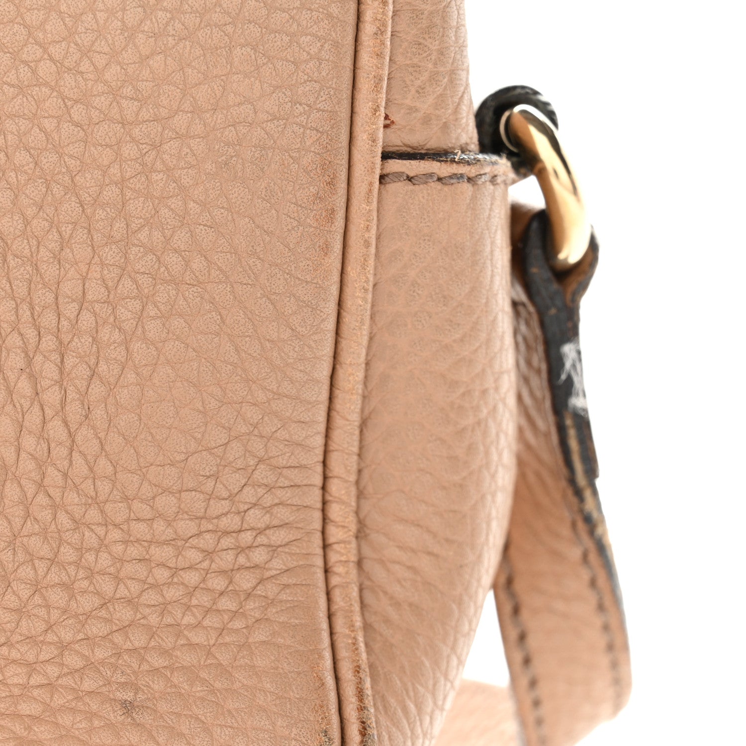 Gucci Pebbled Calfskin Small Soho Disco Bag Camelia 14 of 16