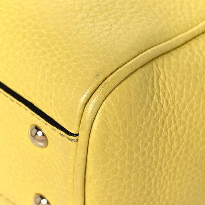 Gucci Calfskin Mini Bamboo Shopper Tote Yellow 9 of 11