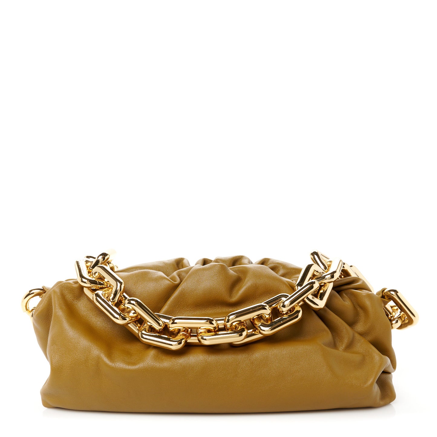 Calfskin The Pouch Chain Moutarde
