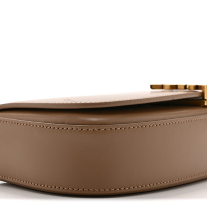 Saint Laurent Box Calfskin Mini Voltaire Shoulder Bag Dark Cork 9 of 10