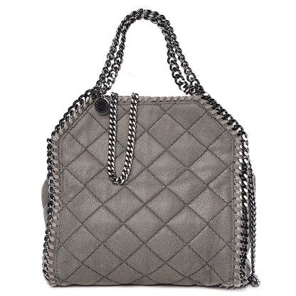 Stella McCartney Shaggy Deer Quilted Mini Falabella Tote Grey 1 of 12