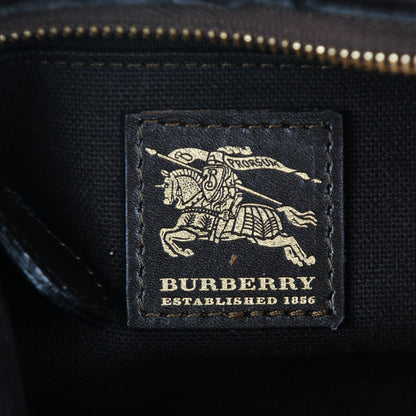 Burberry Haymarket Check Small Hobo Chocolate 6 of 8