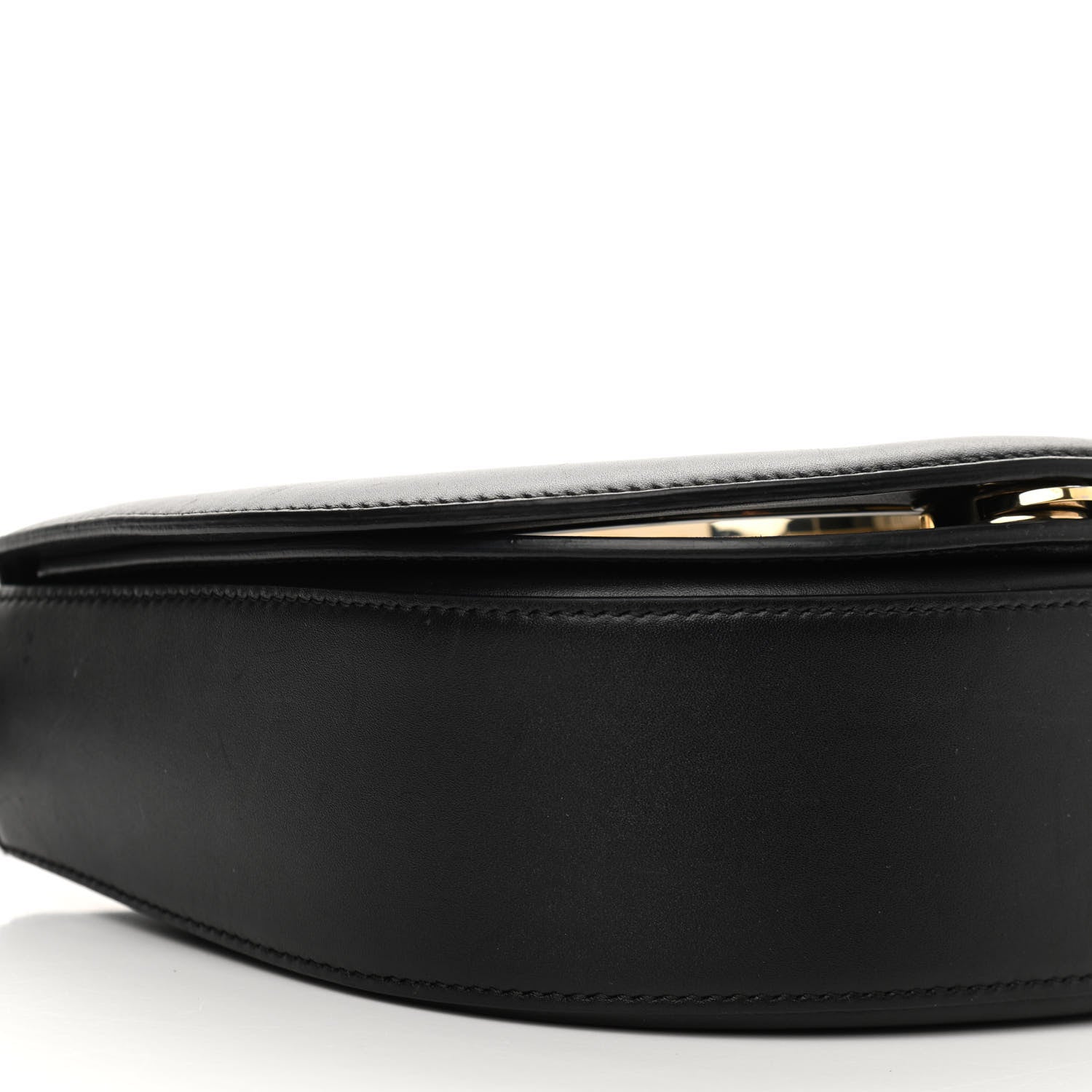 Salvatore Ferragamo Calfskin Small Vela Flap Bag Black 8 of 12