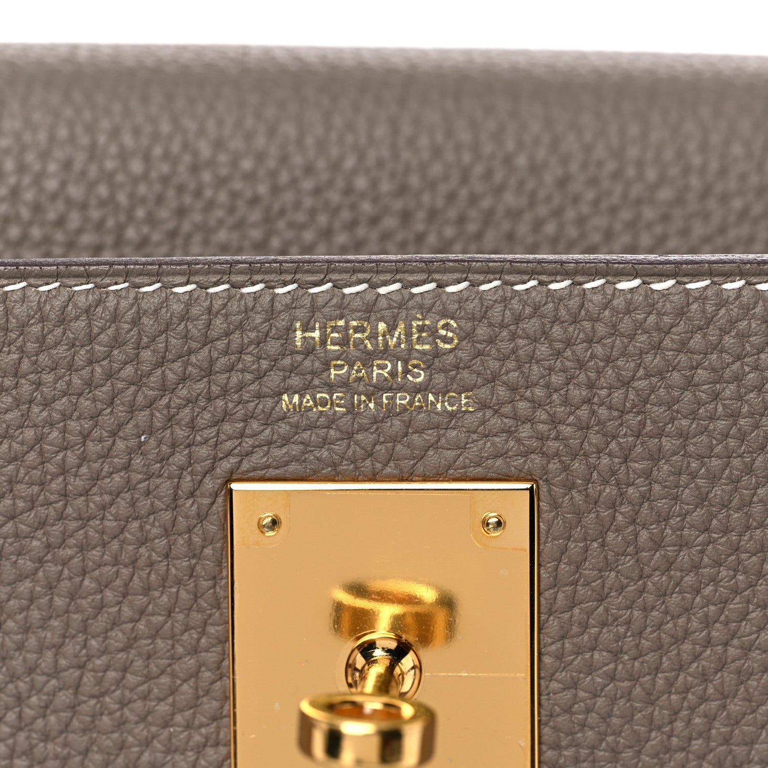 Hermes Togo Kelly Retourne 32 Etoupe 22 of 33