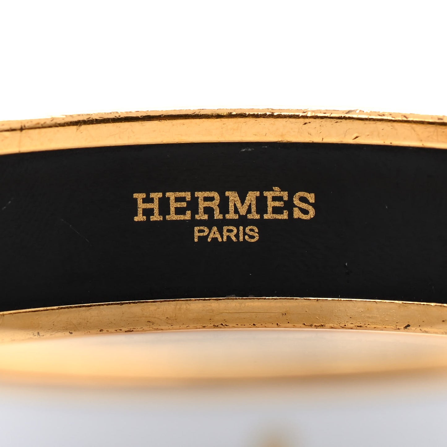 Enamel Printed Caleche Medium Bracelet 70 White