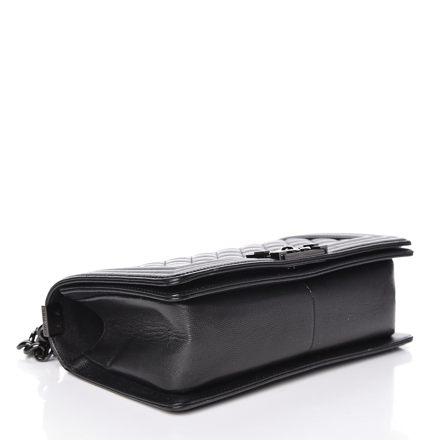 Caviar Quilted Medium Boy Flap So Black