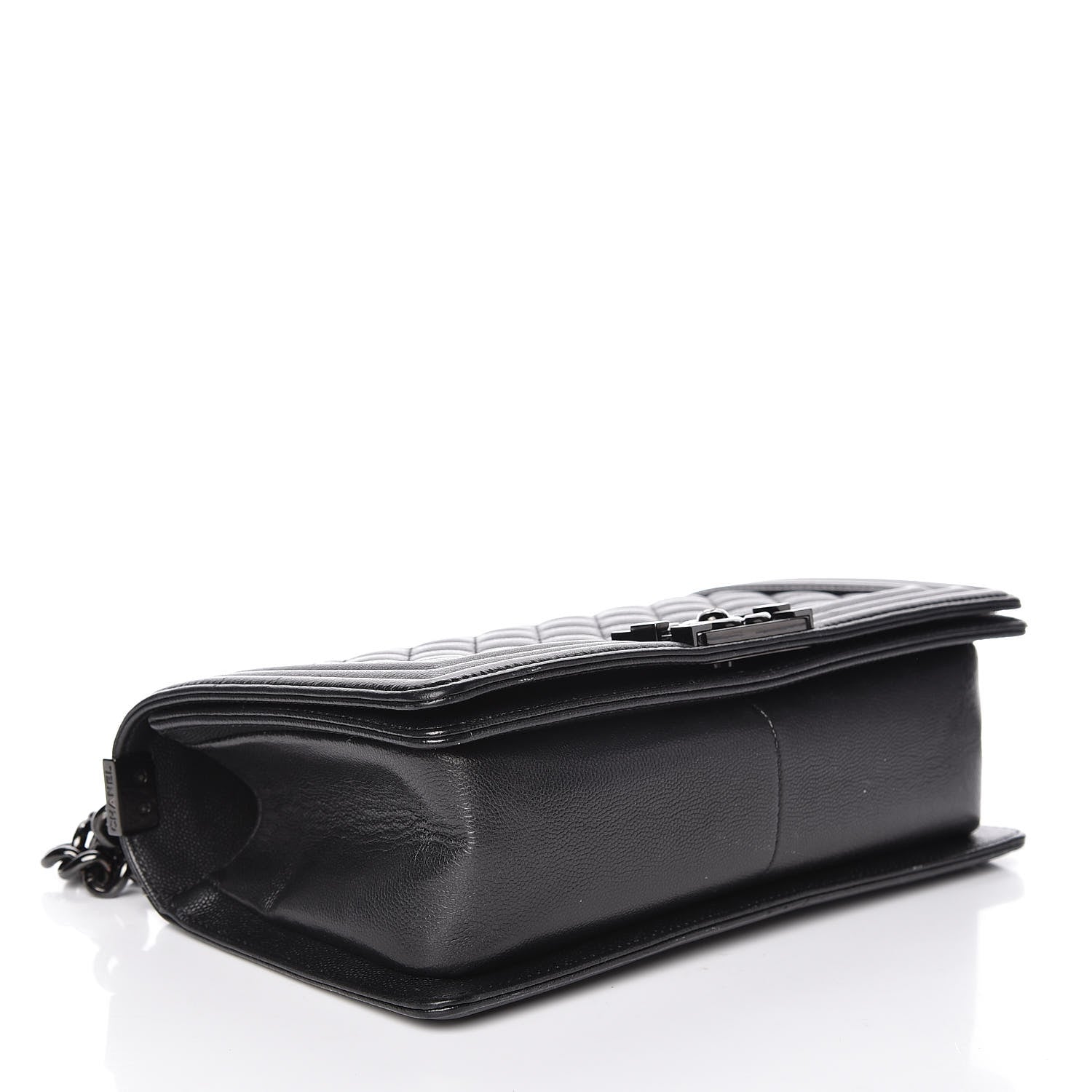 Chanel Caviar Quilted Medium Boy Flap So Black 4 of 13