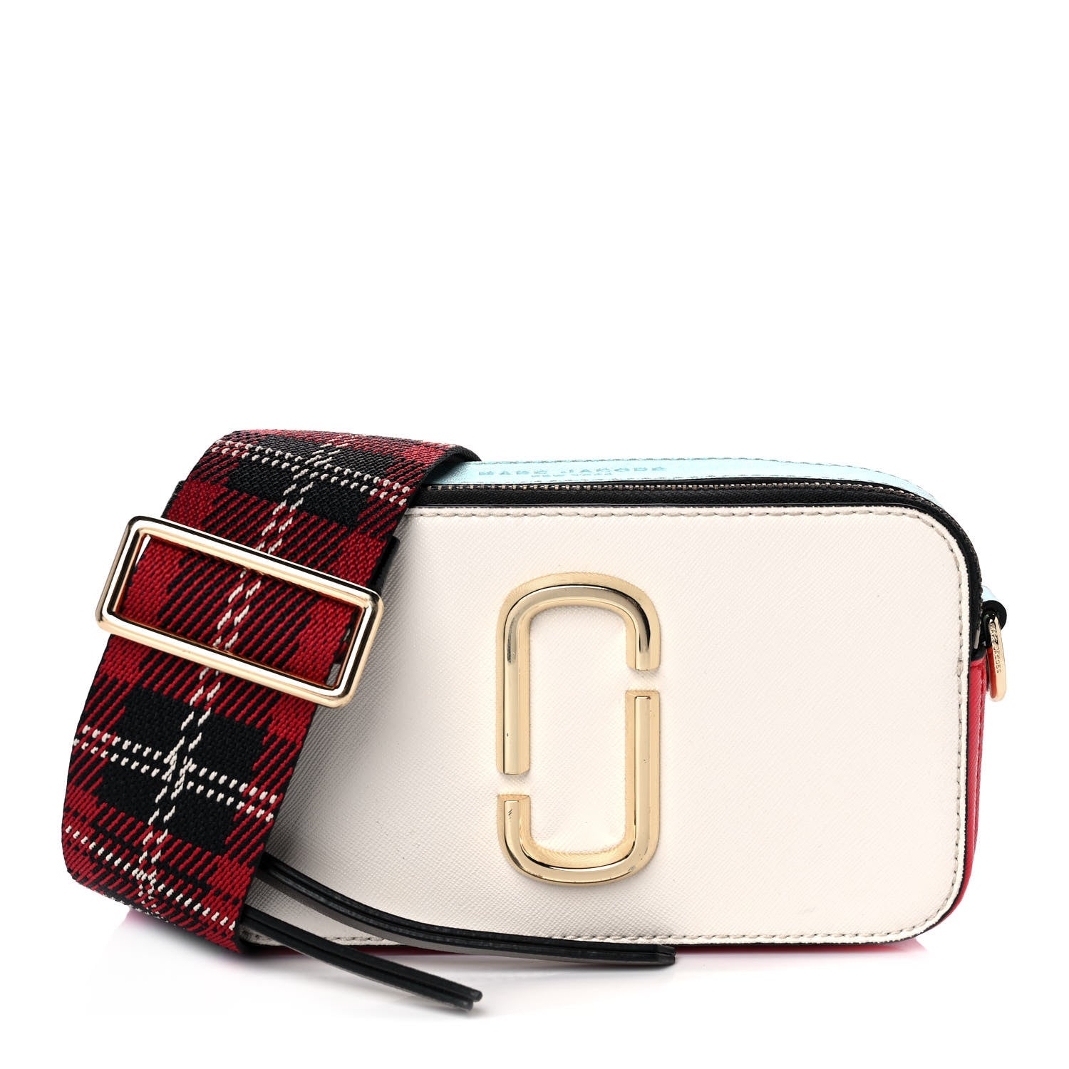 Marc Jacobs Saffiano Small Snapshot Camera Bag Porcelain Multi 1 of 12