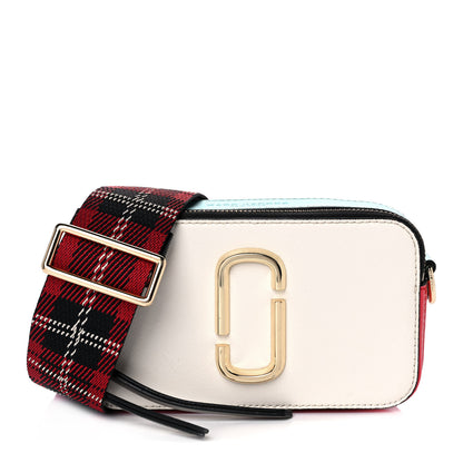 Marc Jacobs Saffiano Small Snapshot Camera Bag Porcelain Multi 1 of 12