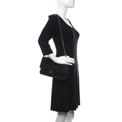 Chanel Lambskin Quilted Medium Double Flap Black 2 of 10