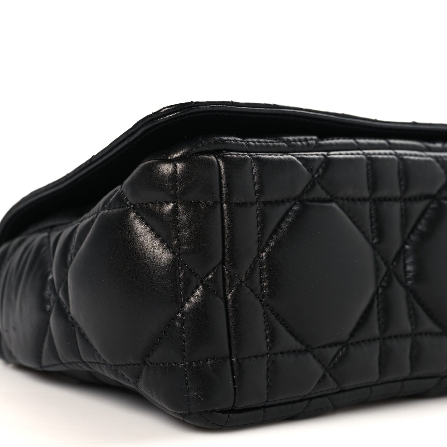 Calfskin Macrocannage Large Caro Bag Black