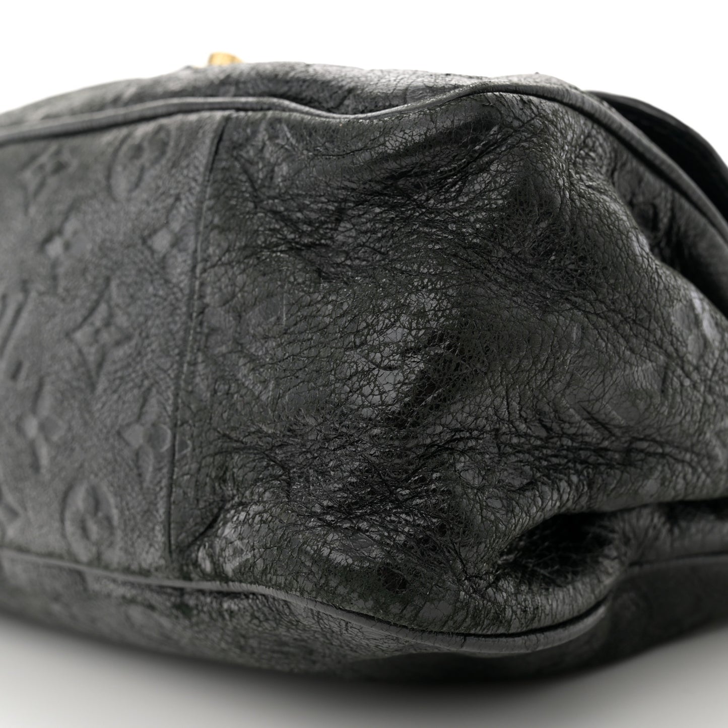 Deerskin Embossed Monogram My Deer Rebelle Black