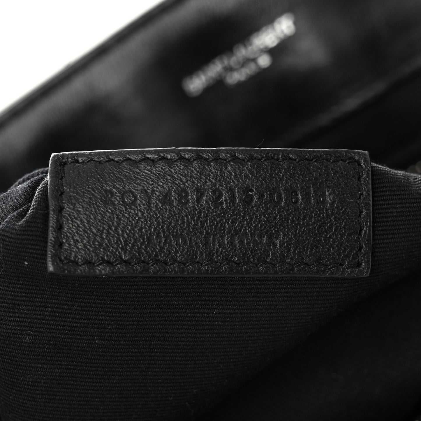Calfskin Y Quilted Monogram Large Loulou Chain Satchel Black