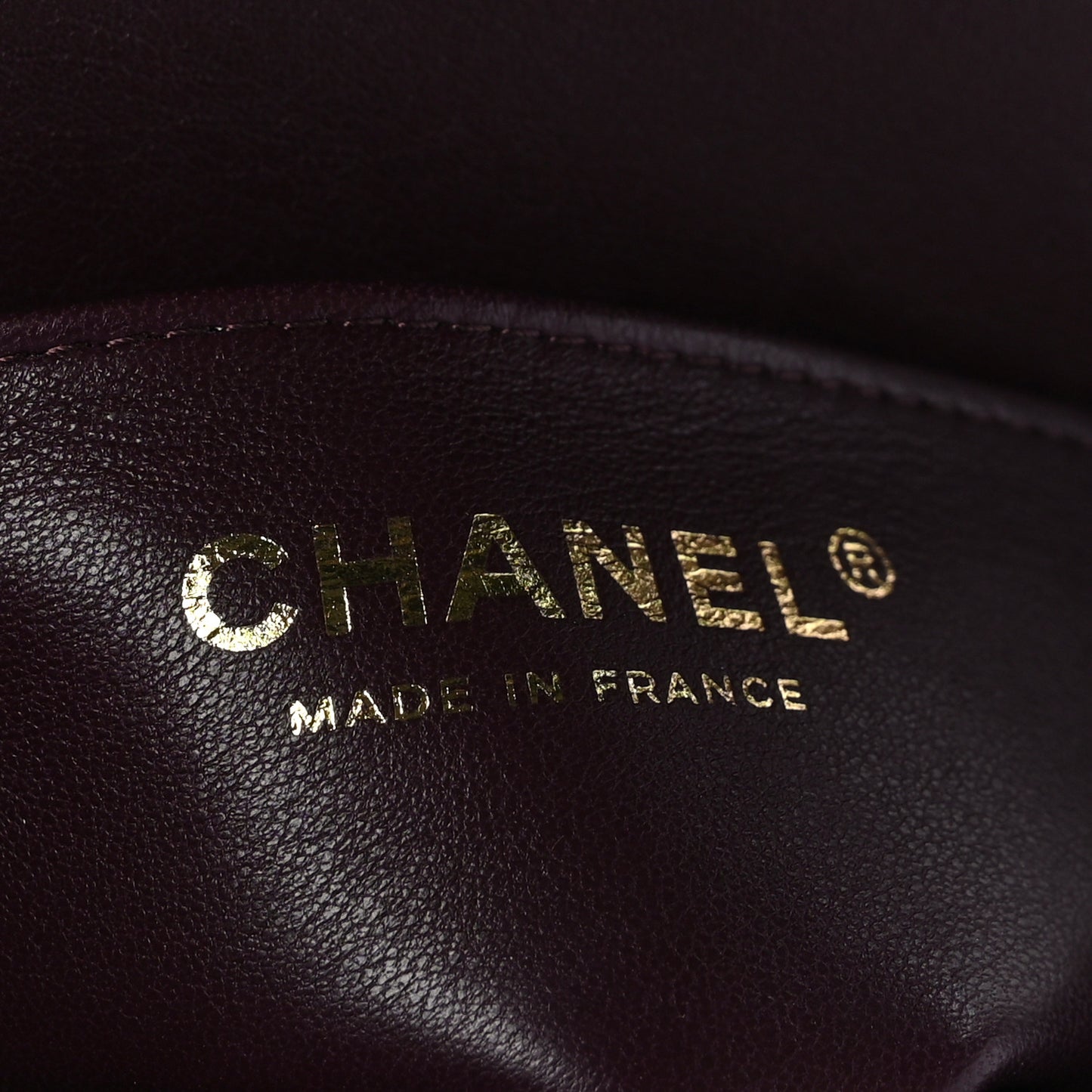 Shiny Lambskin Quilted Small Chevron Miroir Black