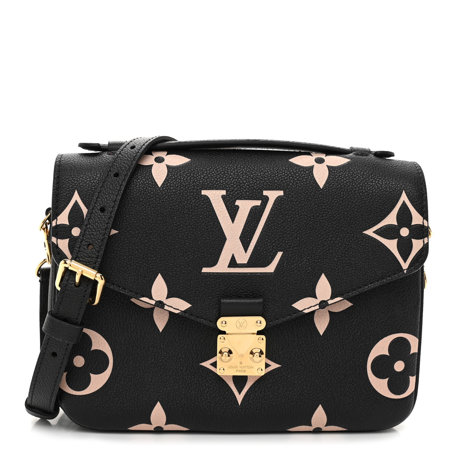 Louis Vuitton Empreinte Monogram Giant Pochette Metis Black Beige 1 of 8