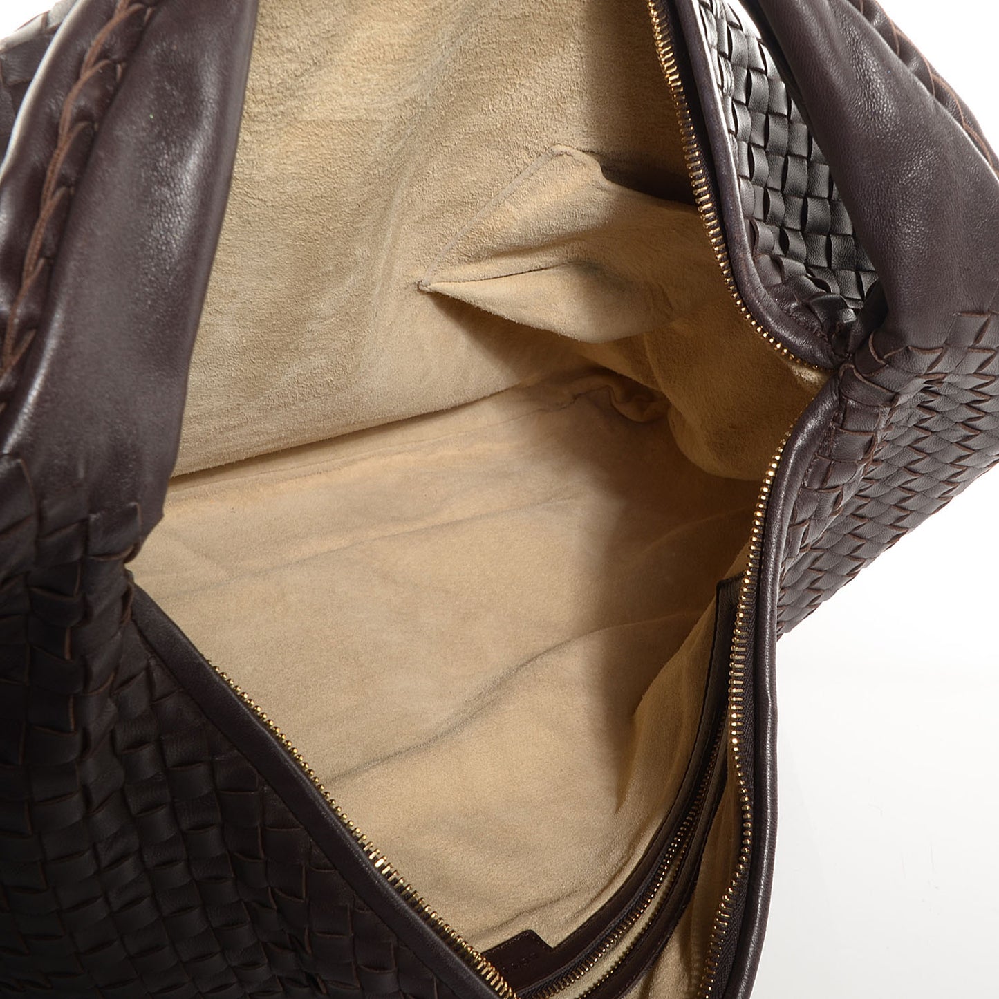 Nappa Intrecciato Maxi Veneta Hobo Ebano