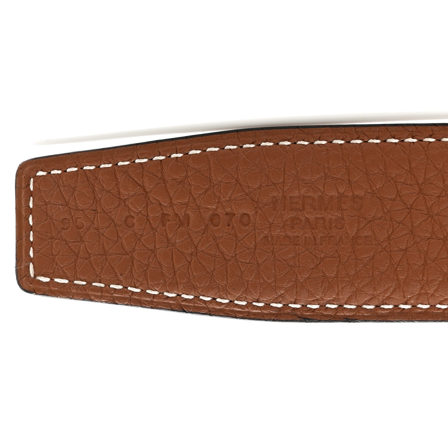Hermes 135 Togo 32mm H Belt 95 38 Black Gold 5 of 6