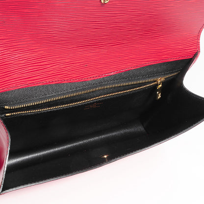 Louis Vuitton Epi Pochette Montaigne MM Rouge 5 of 7