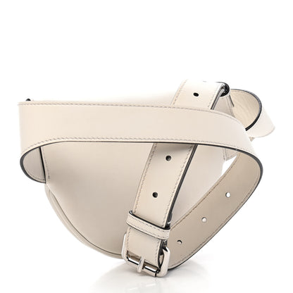 Fendi Vitello Grace Light Logo Embossed Small Belt Bag White Ice 3 of 9