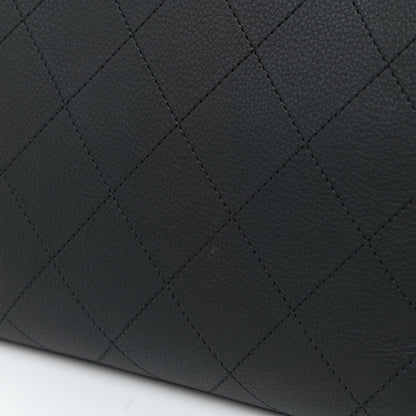 Chanel Calfskin Stitched Medium Shopping Tote Black 13 of 14