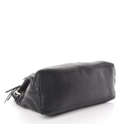 Gucci Pebbled Calfskin Medium Soho Chain Shoulder Bag Black 4 of 13