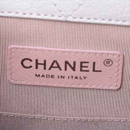 Chanel Patent Goatskin Quilted Small Gabrielle Backpack White 6 of 9
