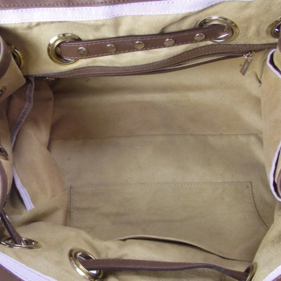 Jimmy Choo Leather Studded Ross Tote Brown 5 of 10