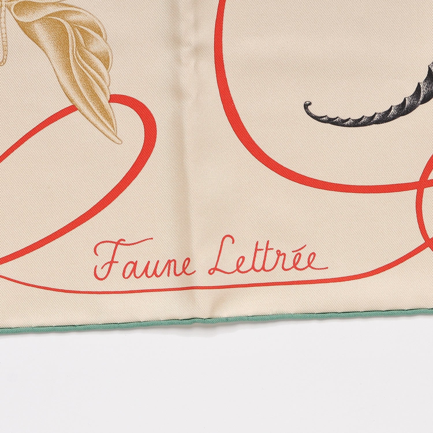 Hermes Silk Faune Lettree Scarf 90 4 of 8